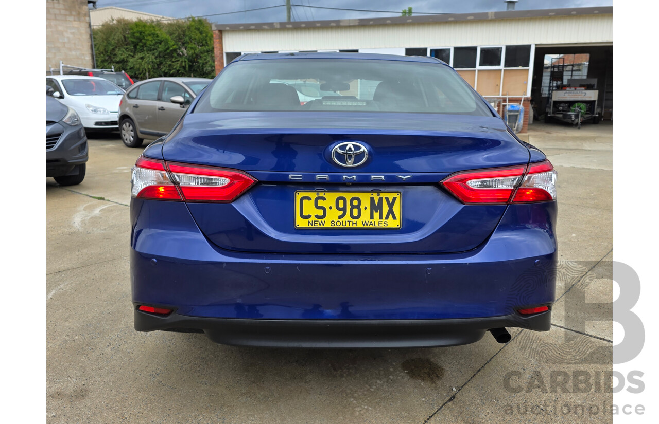 08/2018 Toyota Camry Ascent ASV70R 4D Sedan Dark Blue Mica 2.5L