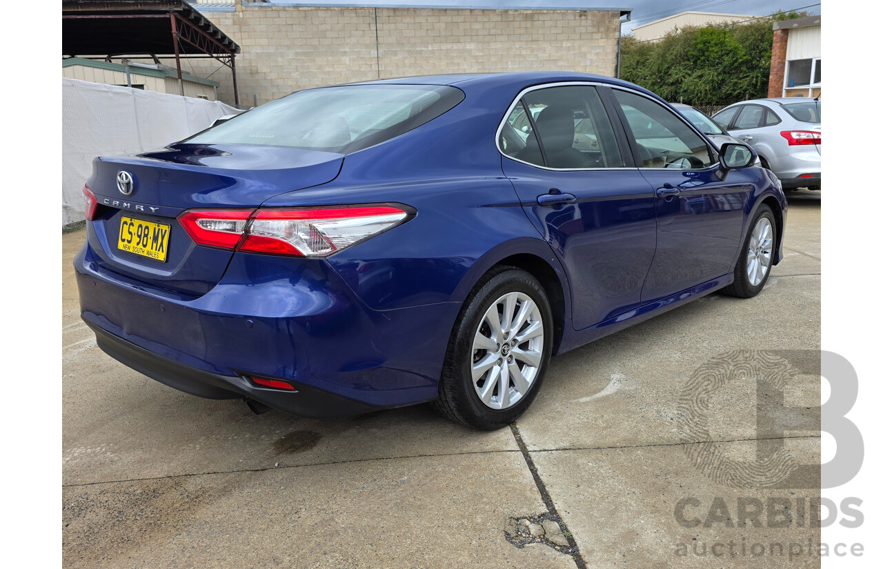 08/2018 Toyota Camry Ascent ASV70R 4D Sedan Dark Blue Mica 2.5L