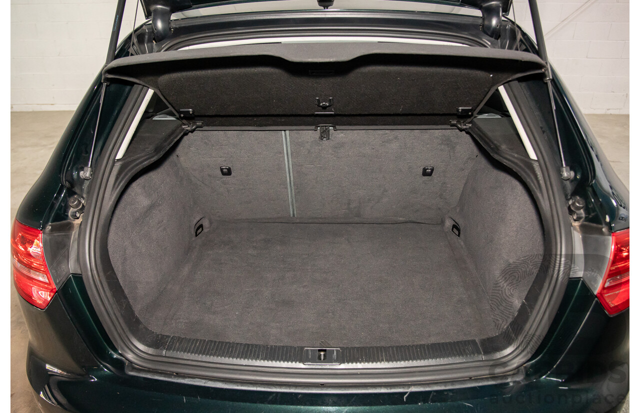 12/2009 Audi A3 Sportback 2.0 TFSI Quattro AMB 8P MY10 5d Hatchback Deep Green Pearl Turbo 2.0L