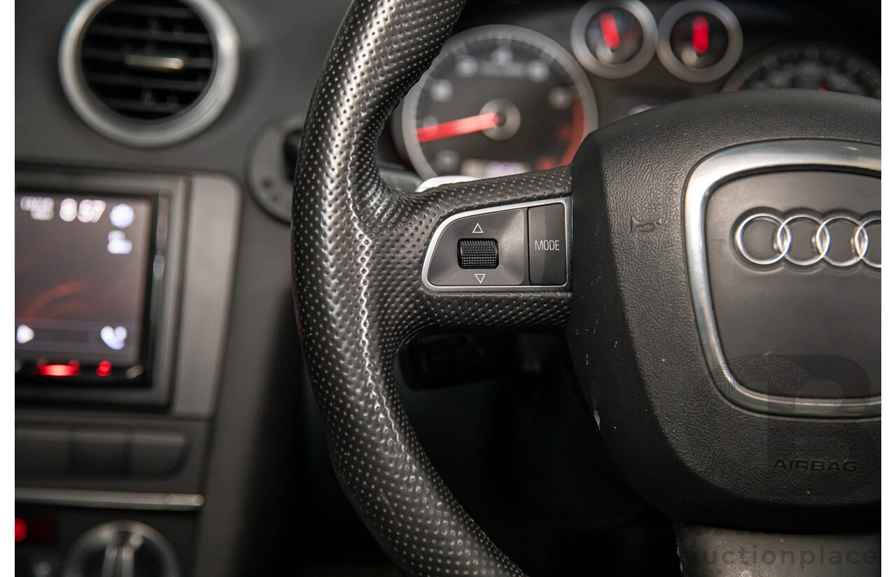 12/2009 Audi A3 Sportback 2.0 TFSI Quattro AMB 8P MY10 5d Hatchback Deep Green Pearl Turbo 2.0L