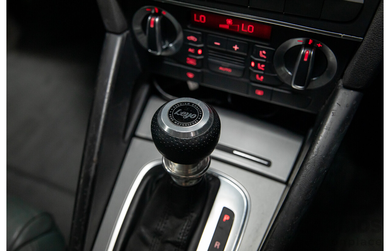 12/2009 Audi A3 Sportback 2.0 TFSI Quattro AMB 8P MY10 5d Hatchback Deep Green Pearl Turbo 2.0L