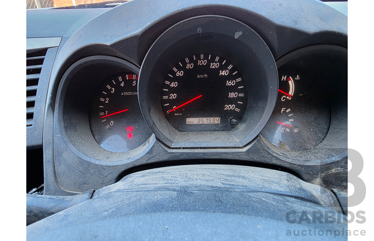 4/2007 Toyota Hilux SR5 (4x4) KUN26R 07 UPGRADE Dual Cab P/Up Silver Turbo Diesel 3.0L - WOVR N/A