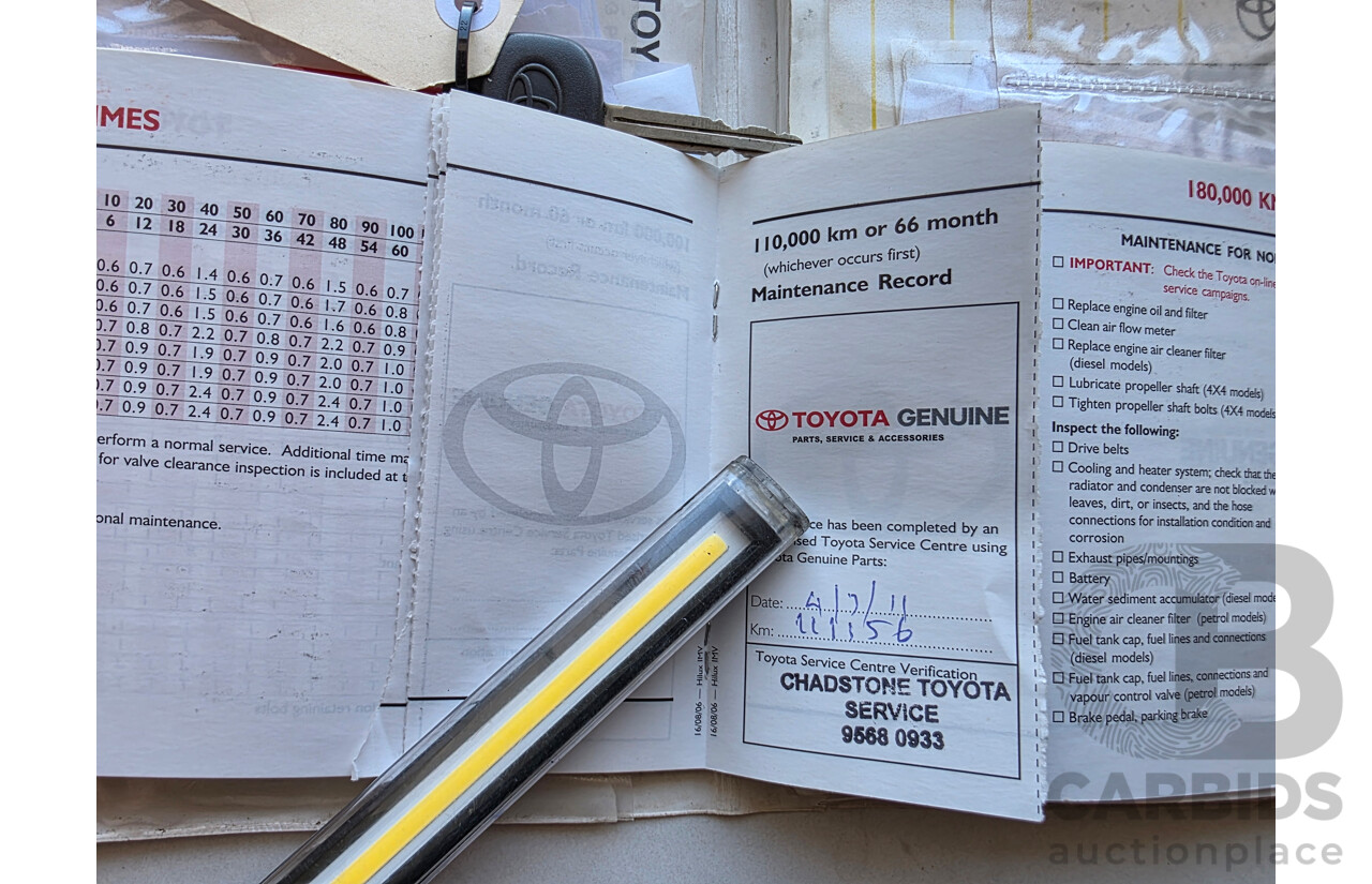 4/2007 Toyota Hilux SR5 (4x4) KUN26R 07 UPGRADE Dual Cab P/Up Silver Turbo Diesel 3.0L - WOVR N/A