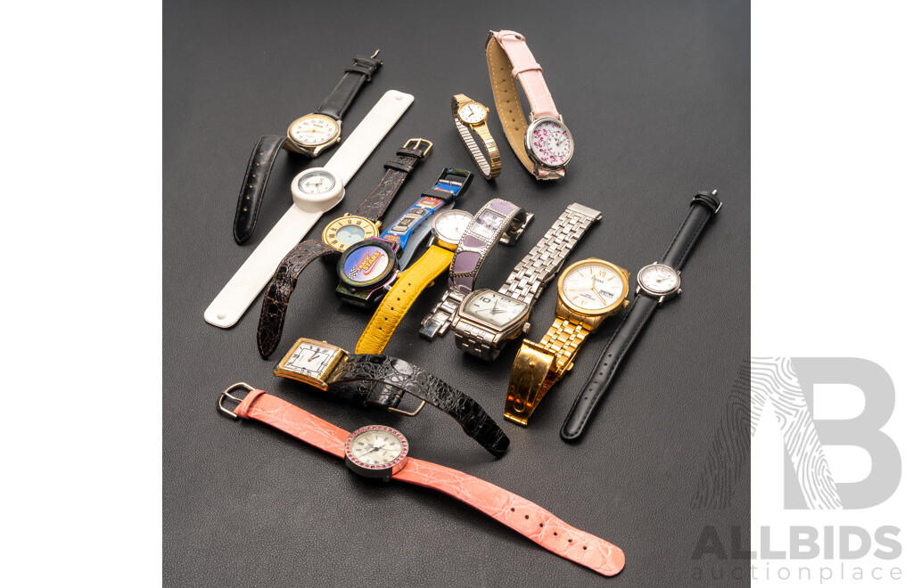 Mixed Collection of (13) Watches Including Mens Pulsar, Ladies DKNY & Peter Alexander