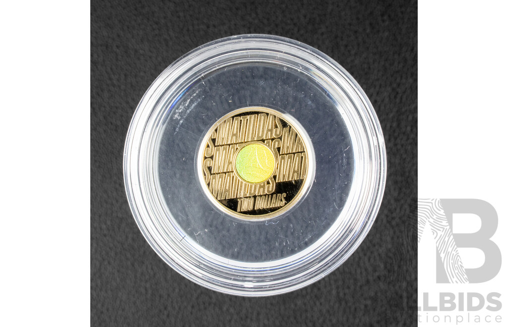 Australian RAM 2026 Proof Coloured Two Dollar Coin, Commbank Matildas