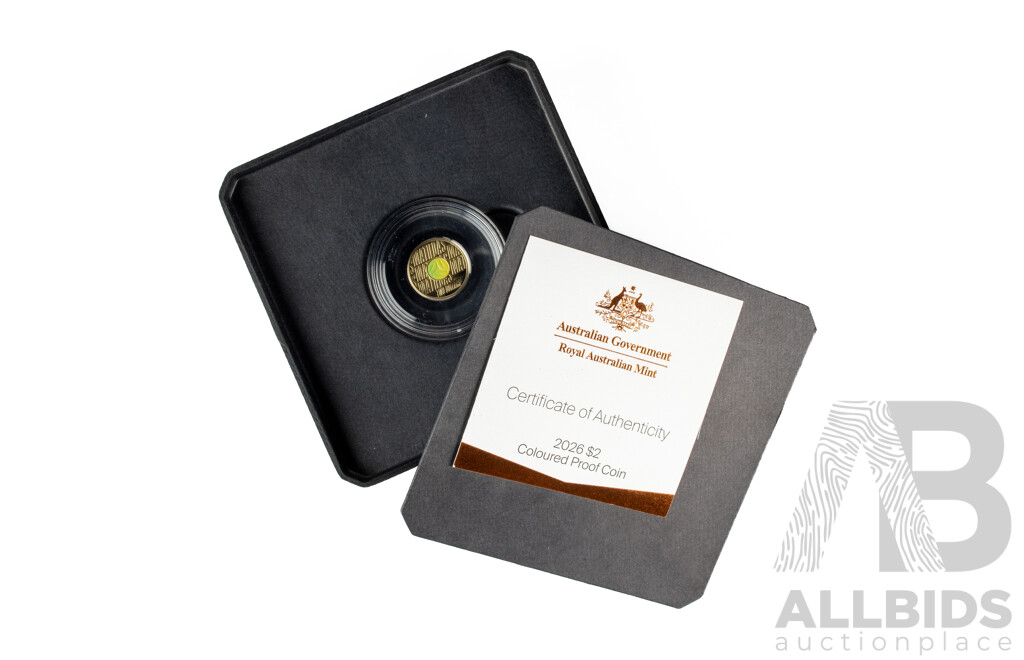 Australian RAM 2026 Proof Coloured Two Dollar Coin, Commbank Matildas