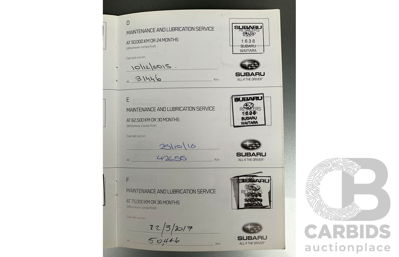 1/2014 Subaru XV 2.0i-L MY14 4d Wagon Ice Silver Metallic 2.0L