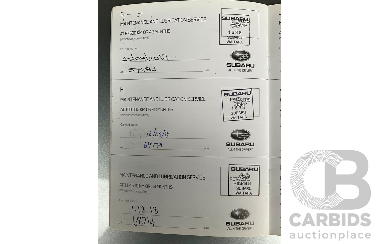 1/2014 Subaru XV 2.0i-L MY14 4d Wagon Ice Silver Metallic 2.0L