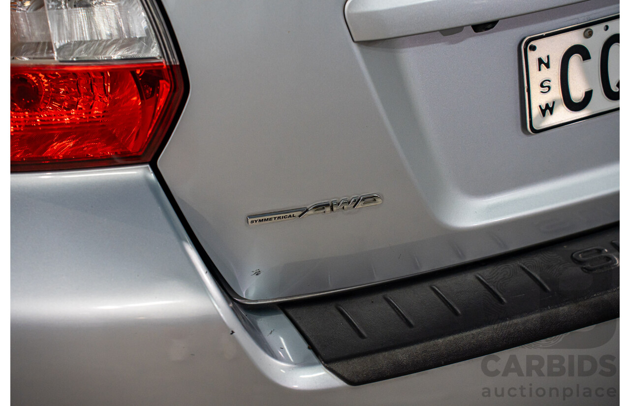 1/2014 Subaru XV 2.0i-L MY14 4d Wagon Ice Silver Metallic 2.0L