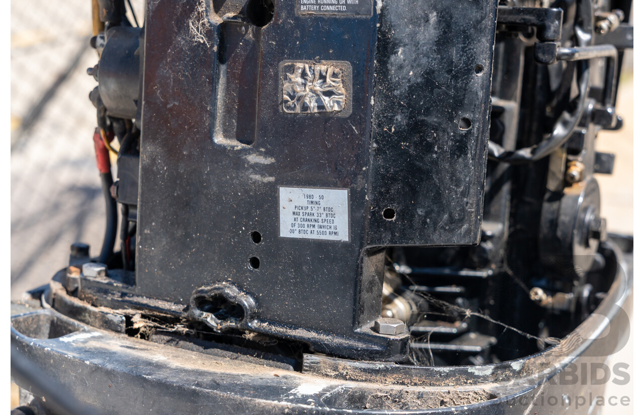 1991, Quintrex Fishabout Aluminum Runabout with 50 HP Mercury Blueband Outboard Motor and Water Snake Electric Trolling Motor on Bow