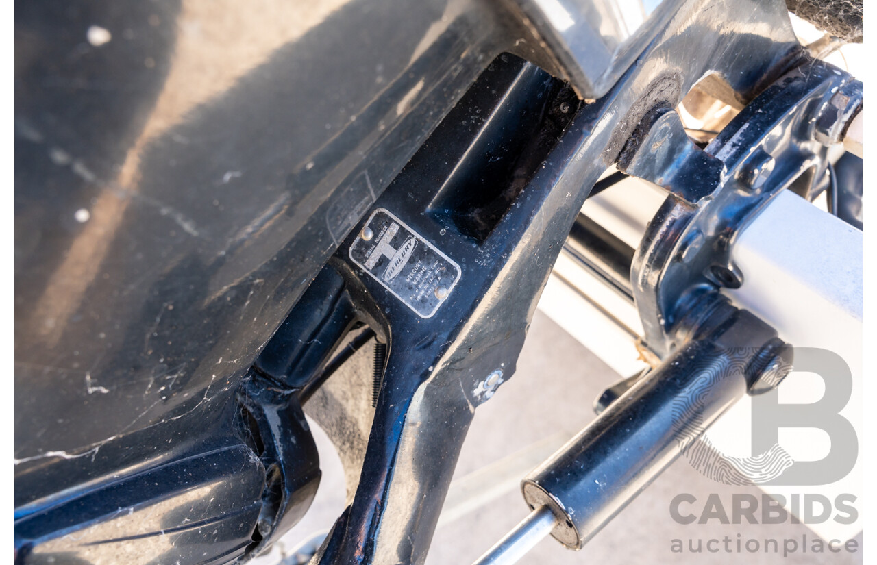 1991, Quintrex Fishabout Aluminum Runabout with 50 HP Mercury Blueband Outboard Motor and Water Snake Electric Trolling Motor on Bow