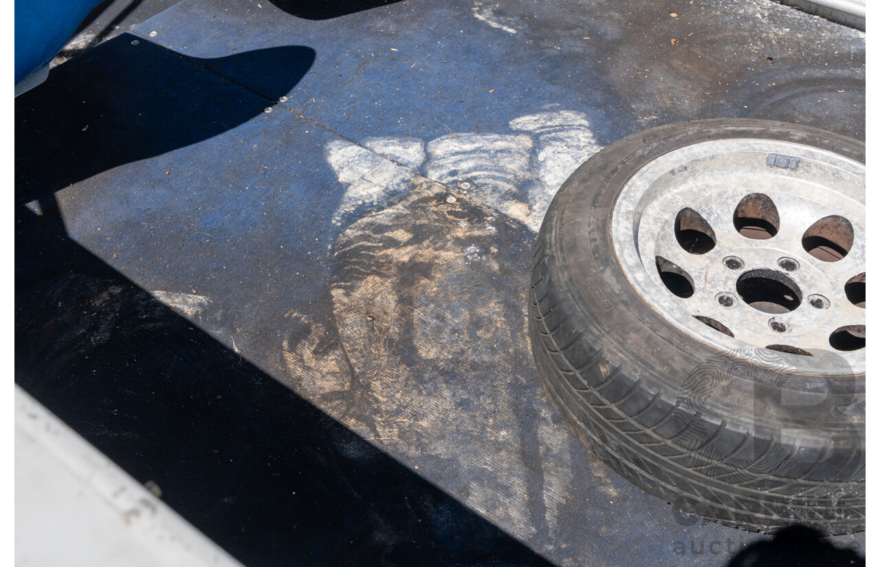 1991, Quintrex Fishabout Aluminum Runabout with 50 HP Mercury Blueband Outboard Motor and Water Snake Electric Trolling Motor on Bow