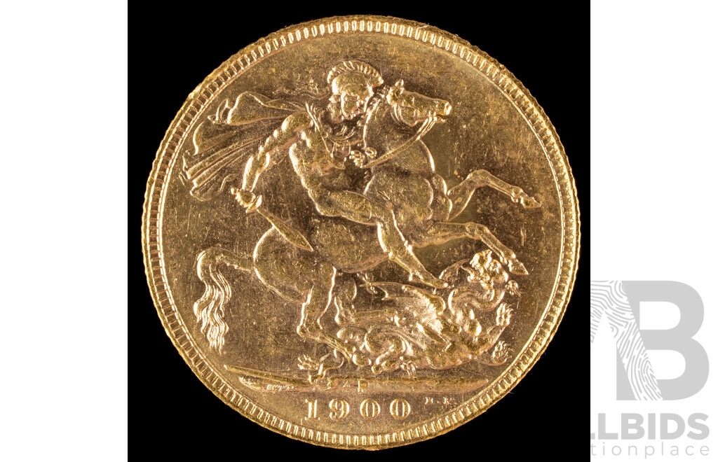 Downie's Prestige Four Australian Gold Sovereign Coin Collection Including QV 1900, KEVII 1908, KGV 1918 and 1930, All Perth Mint .916