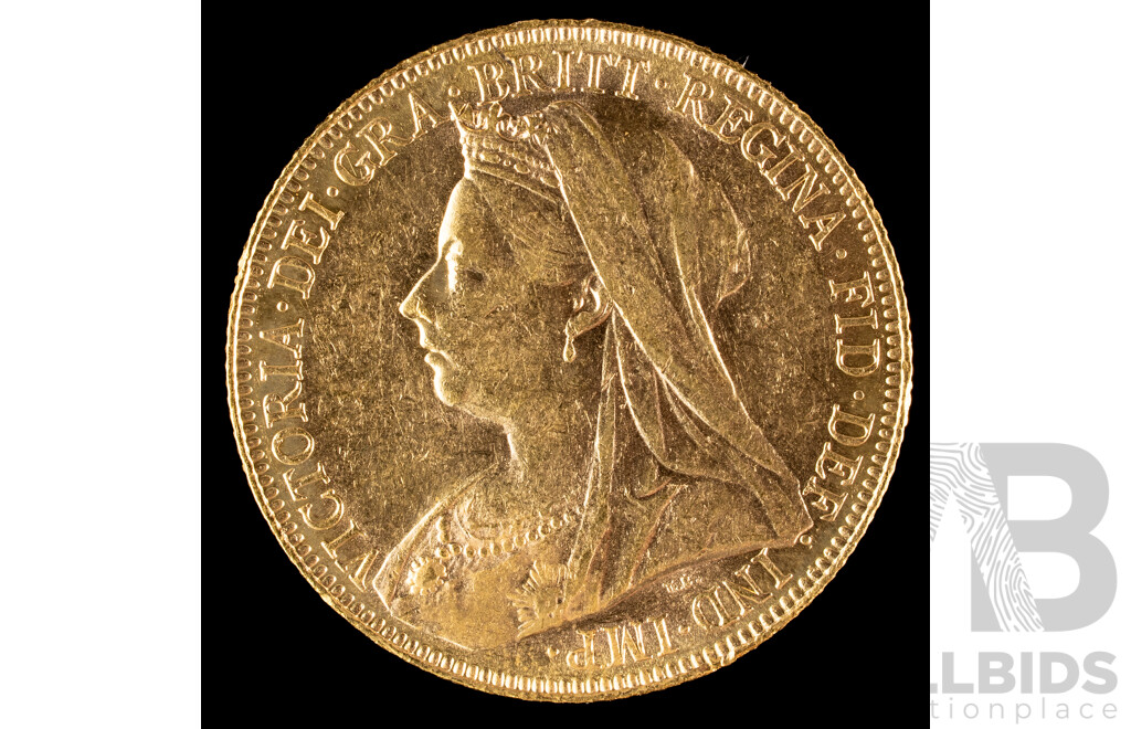 Downie's Prestige Four Australian Gold Sovereign Coin Collection Including QV 1900, KEVII 1908, KGV 1918 and 1930, All Perth Mint .916