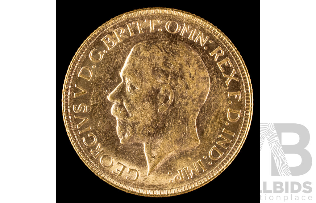 Downie's Prestige Four Australian Gold Sovereign Coin Collection Including QV 1900, KEVII 1908, KGV 1918 and 1930, All Perth Mint .916
