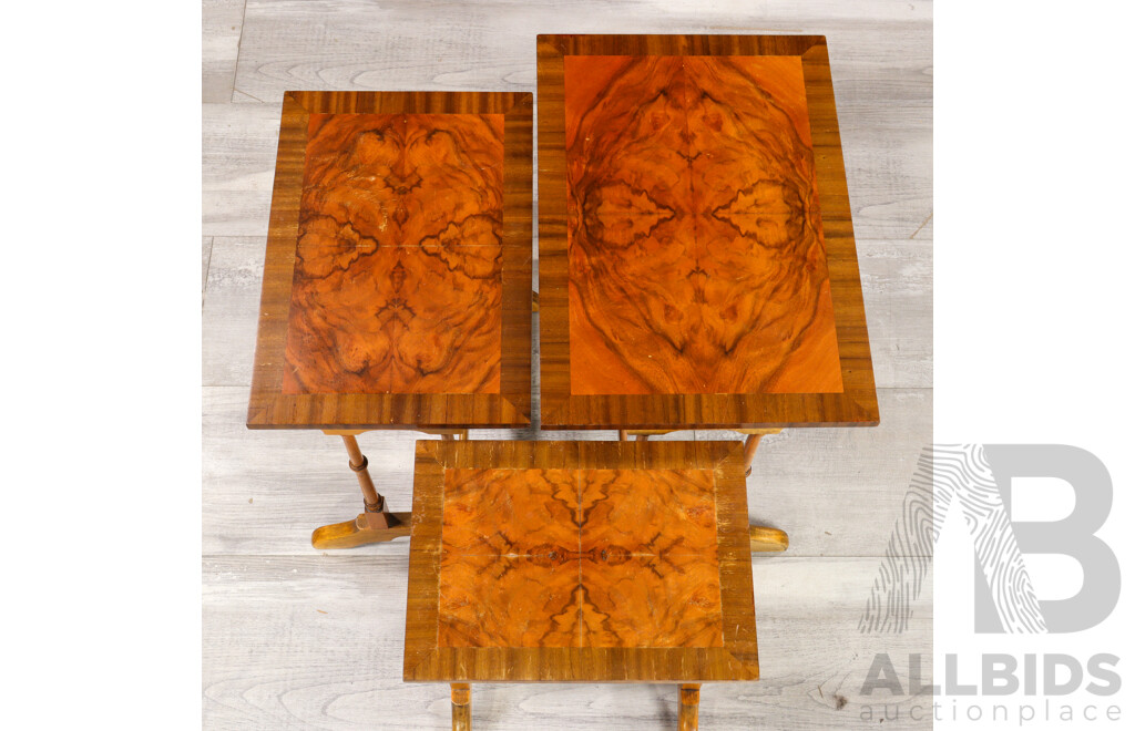 Nest of Three Edwardian Side Tables by Beard Watson