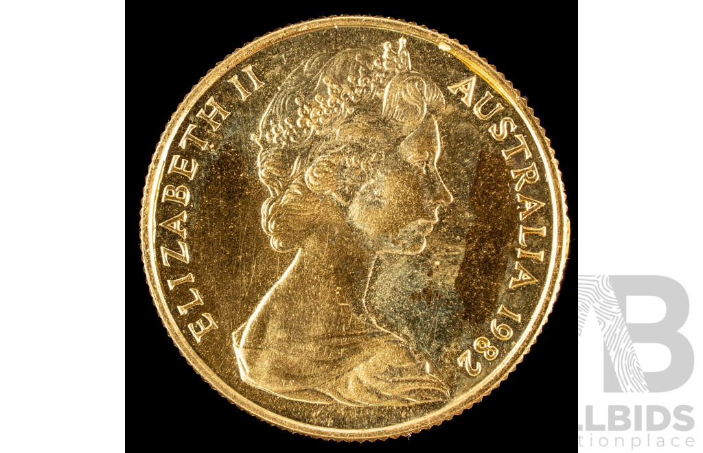 Australian RAM 1982 Gold Two Hundred Dollar Coin, XII Commonwealth Games .916