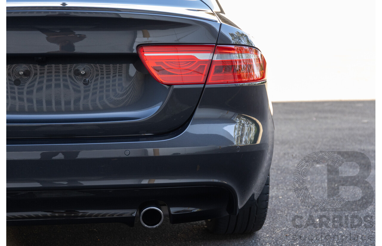 03/2018 Jaguar XE S 35t (280kW RWD) MY18 4d Sedan Carpathian Grey Metallic Supercharged V6 3.0L