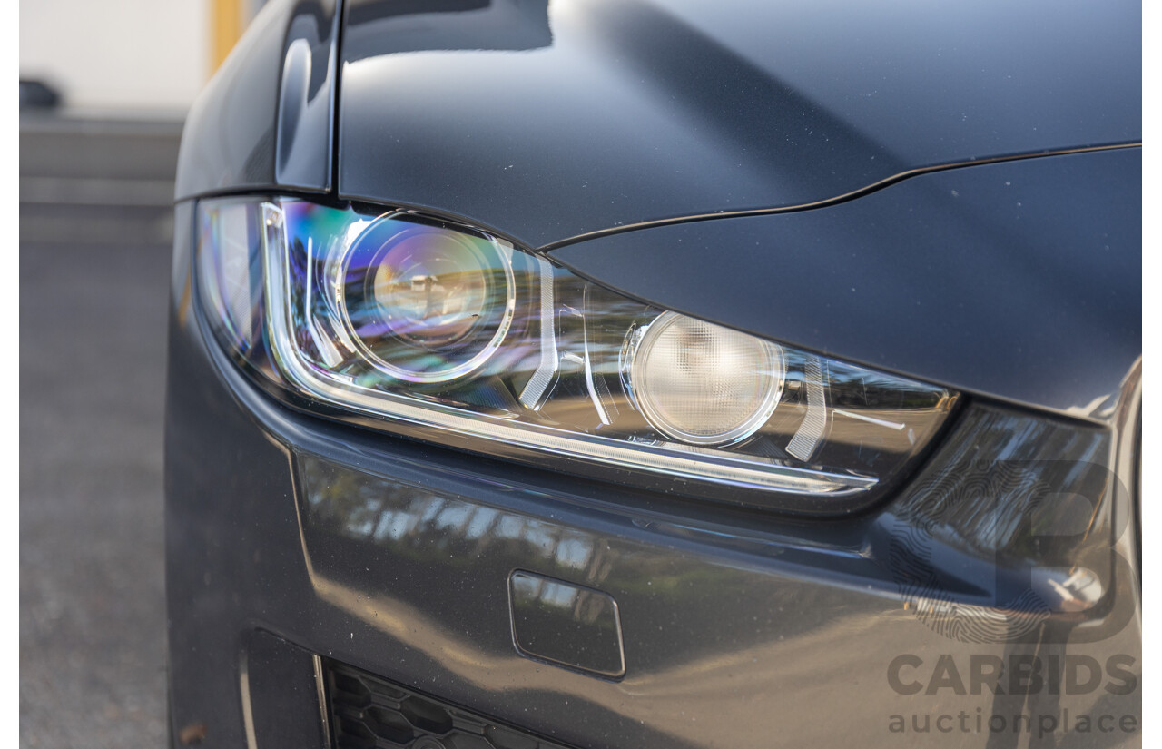 03/2018 Jaguar XE S 35t (280kW RWD) MY18 4d Sedan Carpathian Grey Metallic Supercharged V6 3.0L