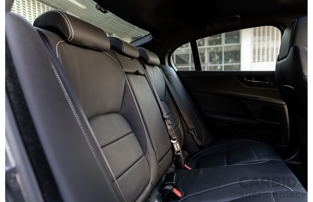 03/2018 Jaguar XE S 35t (280kW RWD) MY18 4d Sedan Carpathian Grey Metallic Supercharged V6 3.0L