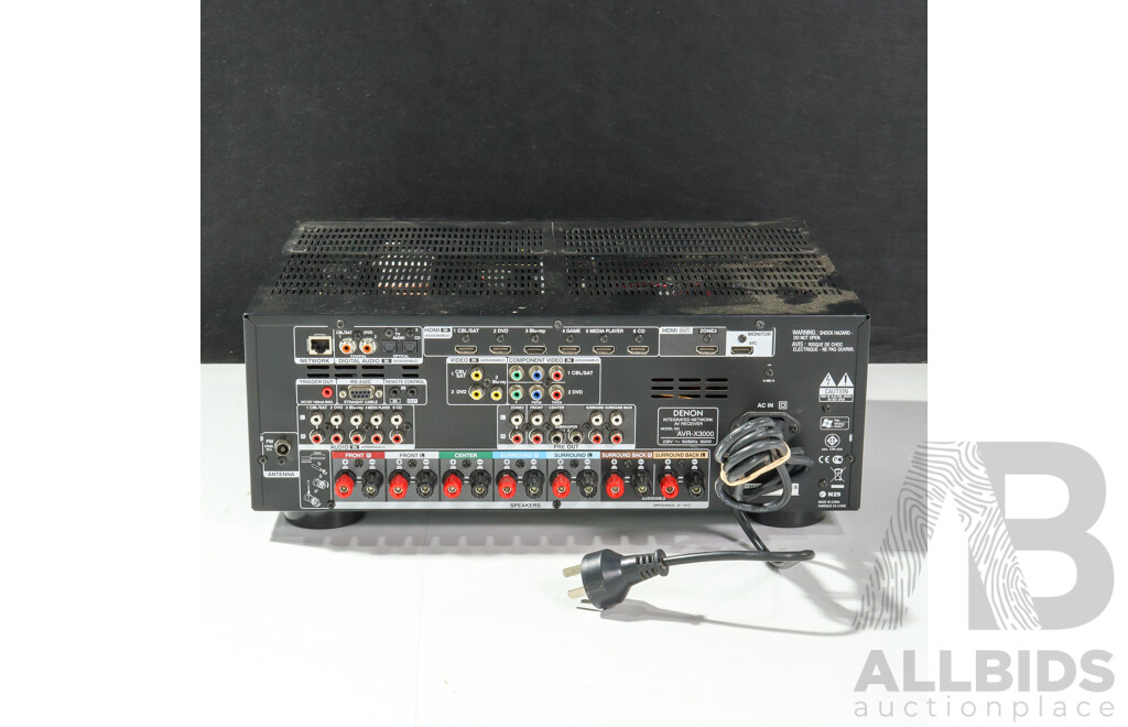 Denon AVR-X3000 7.2-Channel Network A/V Receiver