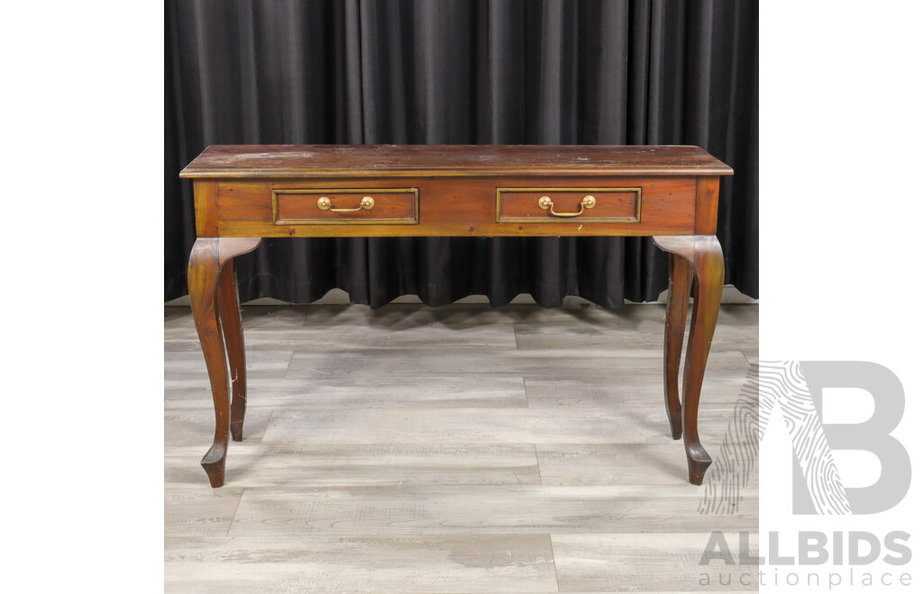 Timber Two Drawer Hall Table