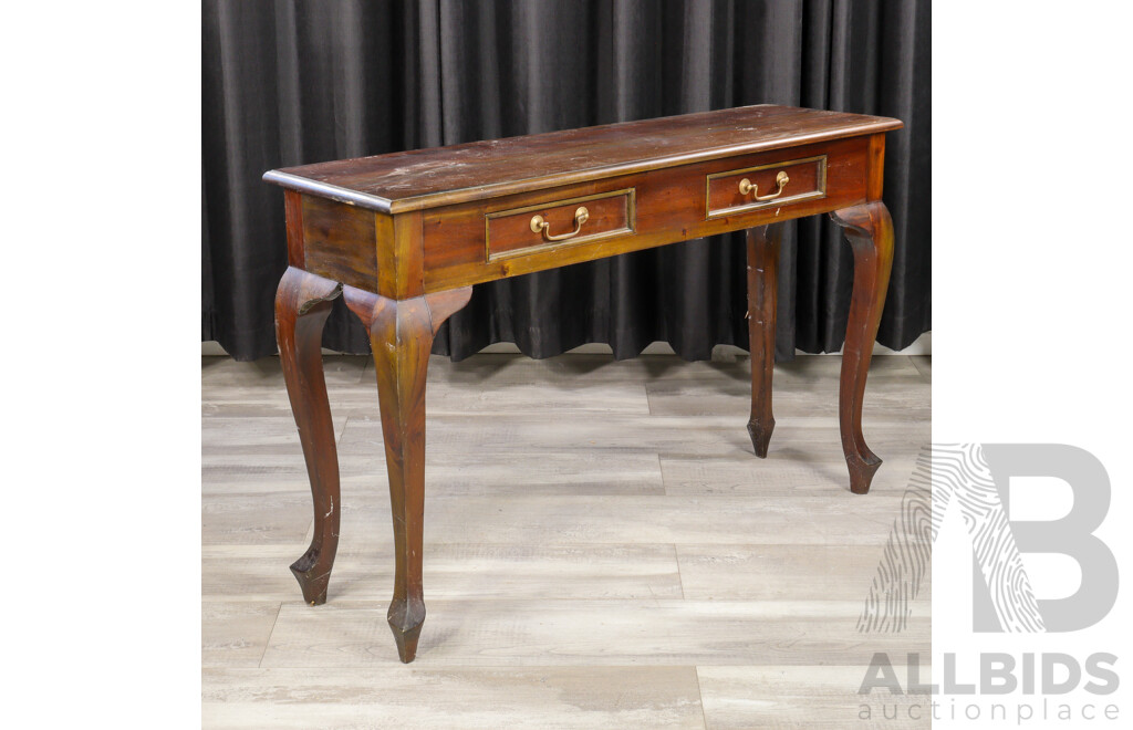 Timber Two Drawer Hall Table