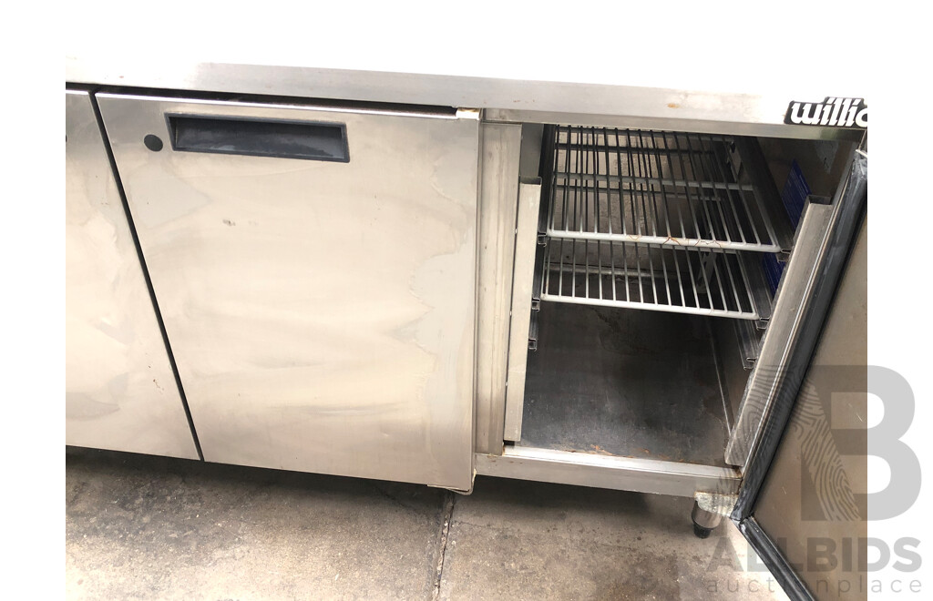 Williams Opal Stainless Steel Three Door Solid Refrigerator