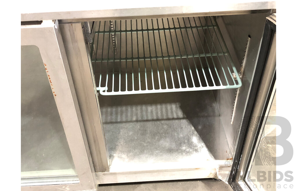 Williams Boronia Stainless Steel Three Glass Door Mobile Refrigerator