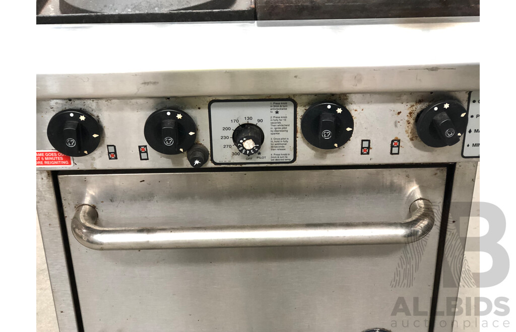 Goldstein LPG Four Burner Gas Cooktop/Oven