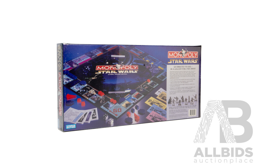 Monopoly, Star Wars, Classic Trilogy Edition, New in Original Packaging