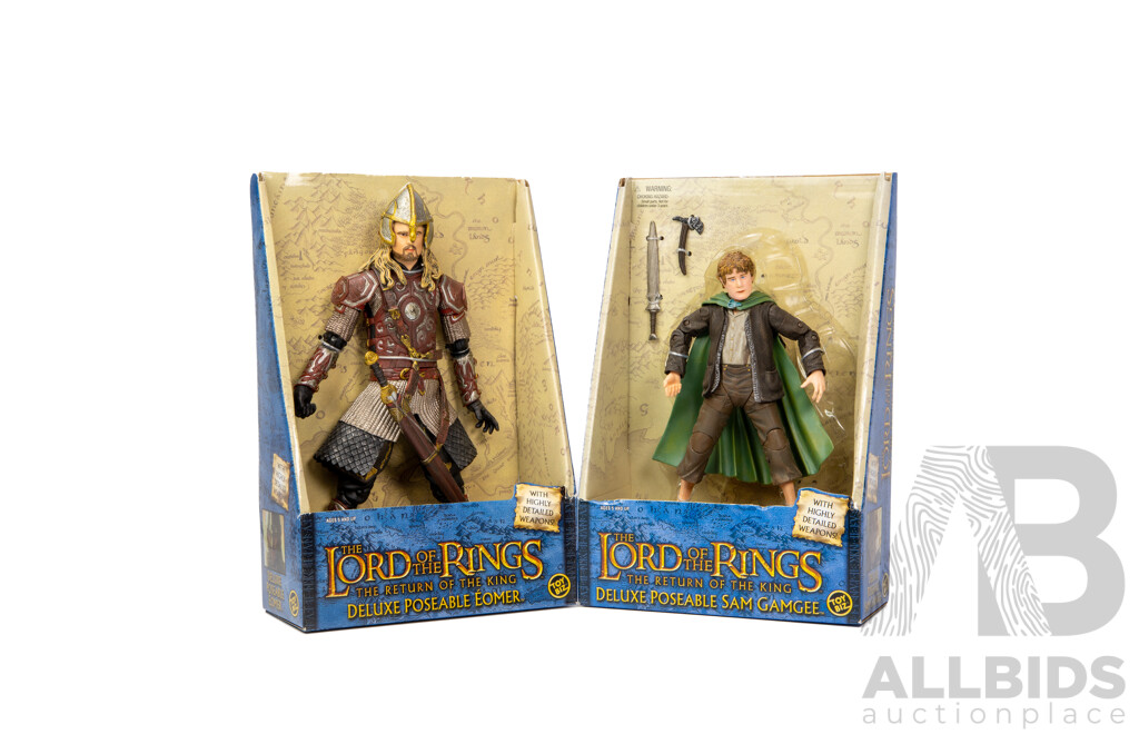 Lord of the Rings, Return of the King, Two Deluxe Poseable Figures in Original Packaging