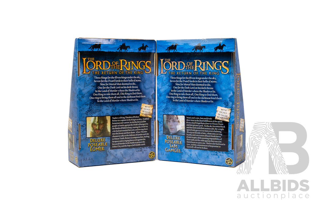 Lord of the Rings, Return of the King, Two Deluxe Poseable Figures in Original Packaging