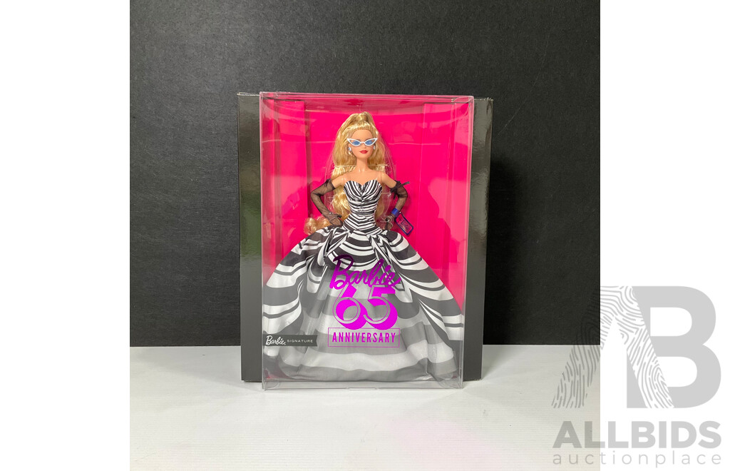 Boxed Barbie 65th Blue Sapphire Anniversary Doll