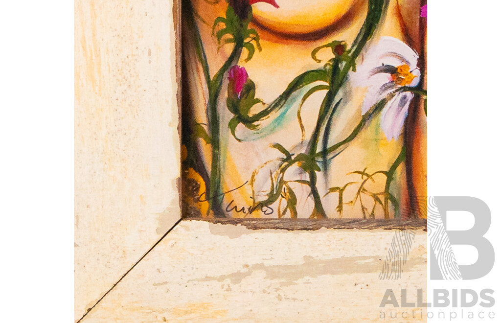 Tania Wursig, (20th Century, Australian), Twins, Signed Original Fine Art Print, 66 x 52 cm (frame)