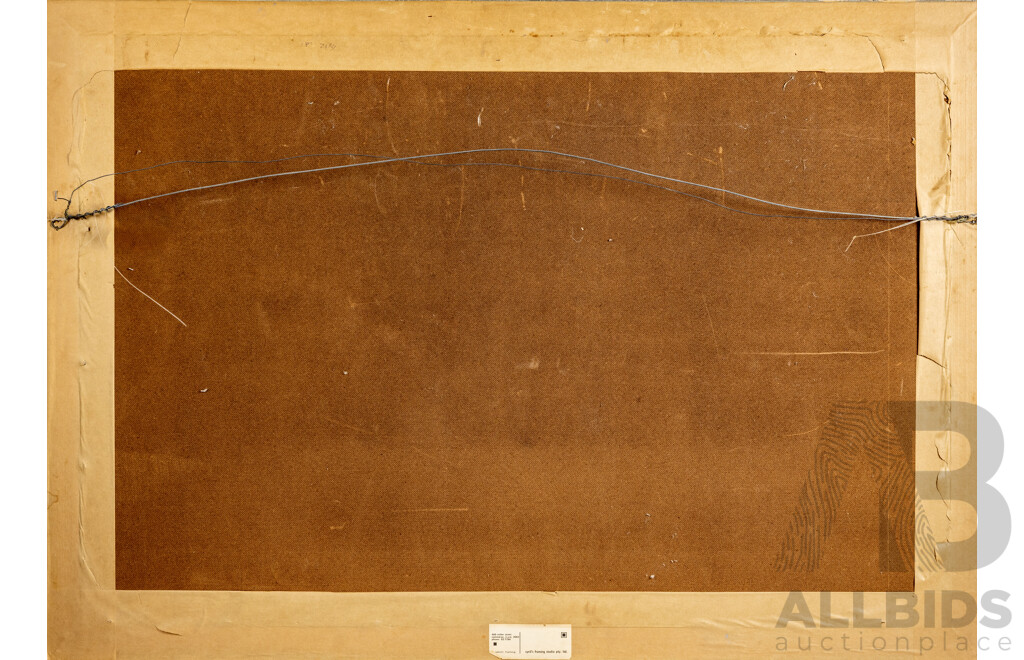 Heather Bell (20th Century, Australian, 1936-), Untitled (The Farmer), Original Watercolour, 44 x 75 cm