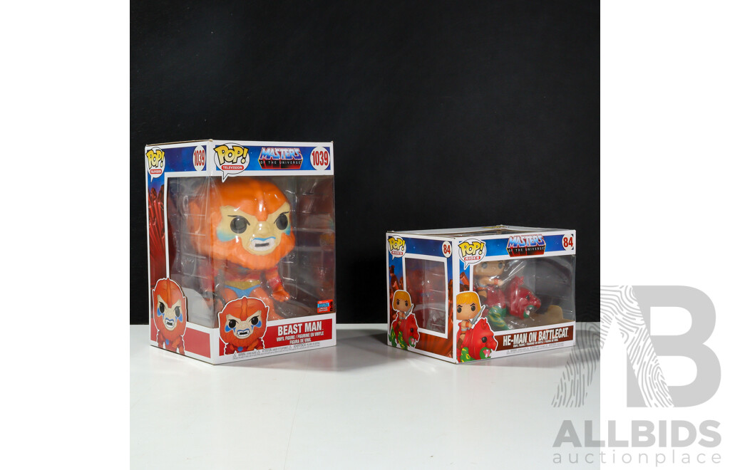 Funko Pop! Masters of the Universe Television Beast Man and He-Man on Battlecat