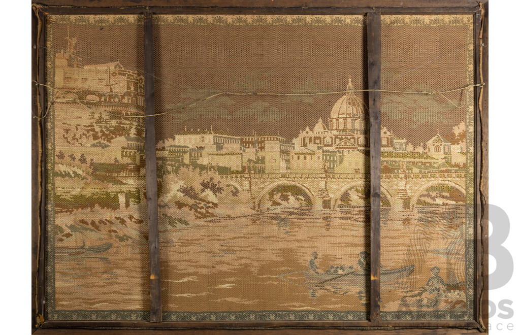 Artist Unknown, (Early 20th Century), Venice Grand Canal II, Vintage Tapestry Framed, 130 x 177 cm (frame)