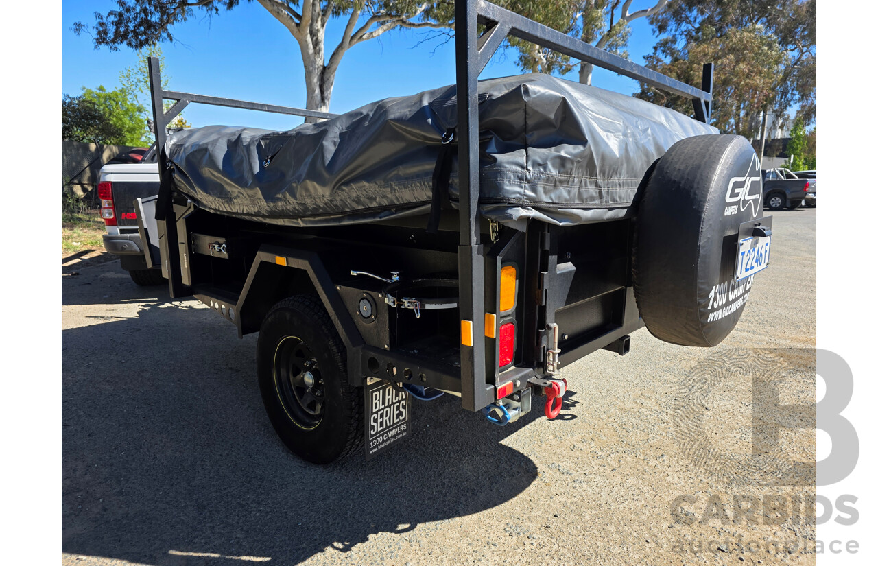 10/2016 GIC Black Series Extreme Commando Camping Trailer w/ 2x Annex and Boat Rack