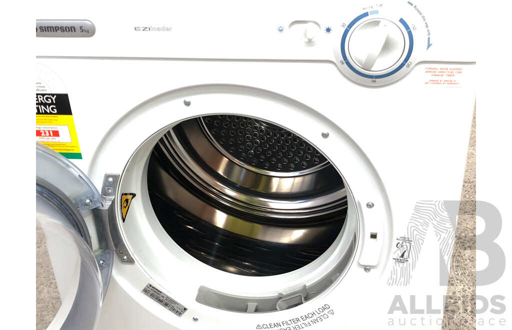 Simpson Ezi Loader 5KG Clothes Dryer