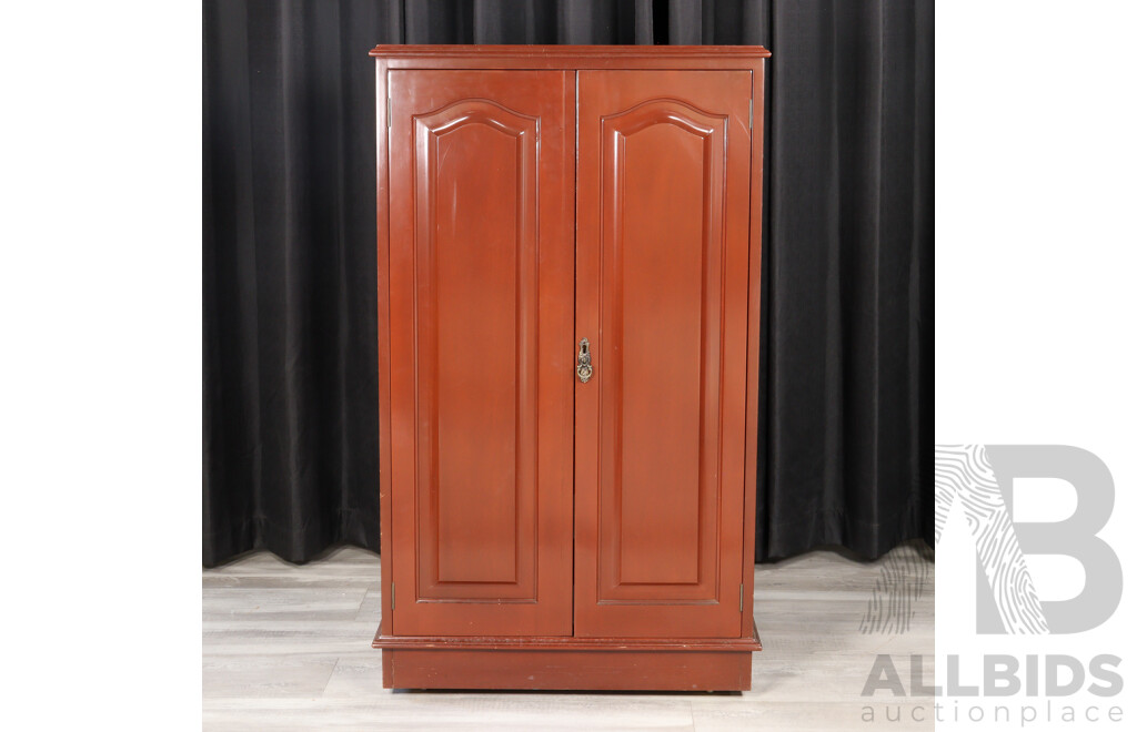 Mahogany Two Door Haberdashery Cabinet by Bell Bros Furniture