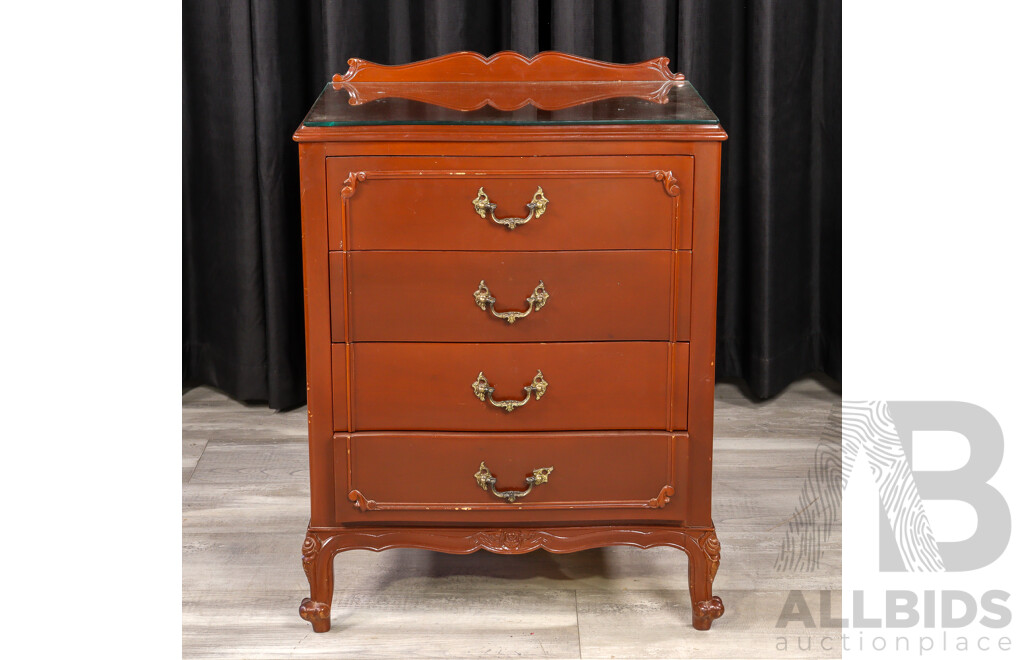 Pair of Mahogany Four Drawer Bedsides by Bell Bros Furniture