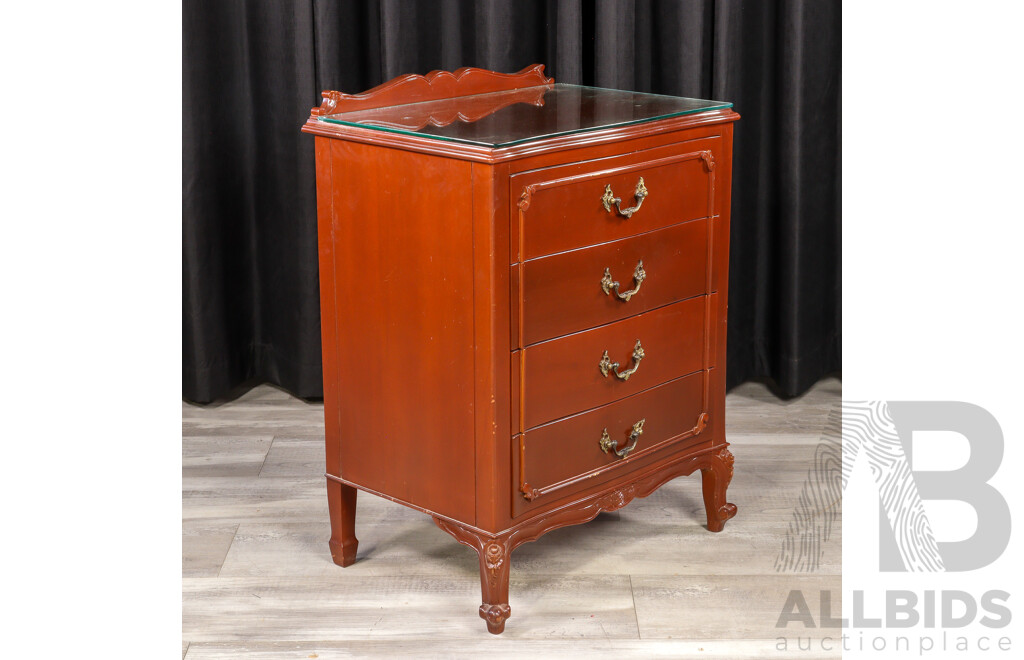 Pair of Mahogany Four Drawer Bedsides by Bell Bros Furniture