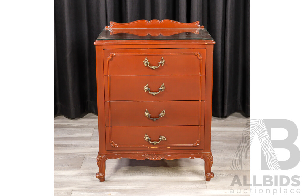 Pair of Mahogany Four Drawer Bedsides by Bell Bros Furniture