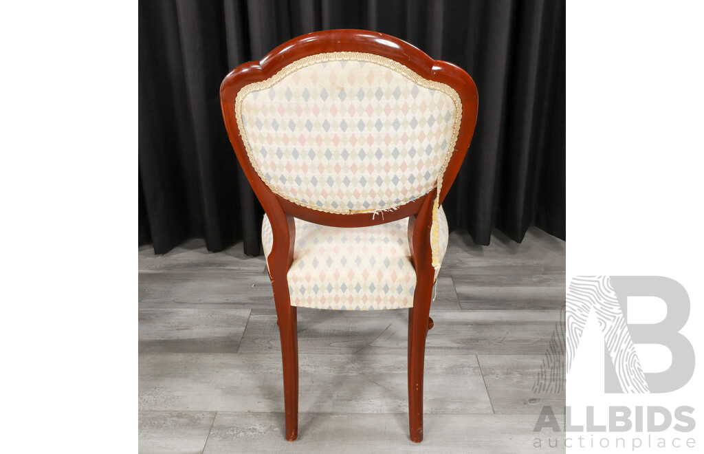 Mahogany Five Piece Dining Suite Inc Round Pedestal Table and Four Chairs by Bell Bros Furniture