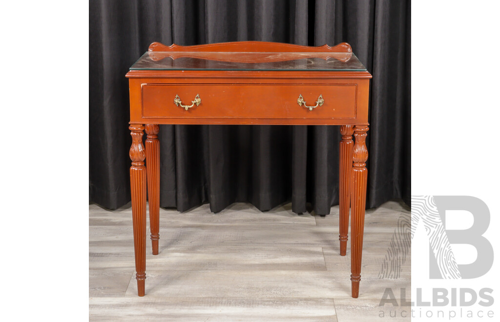 Mahogany Single Drawer Hall Table by Bell Bros