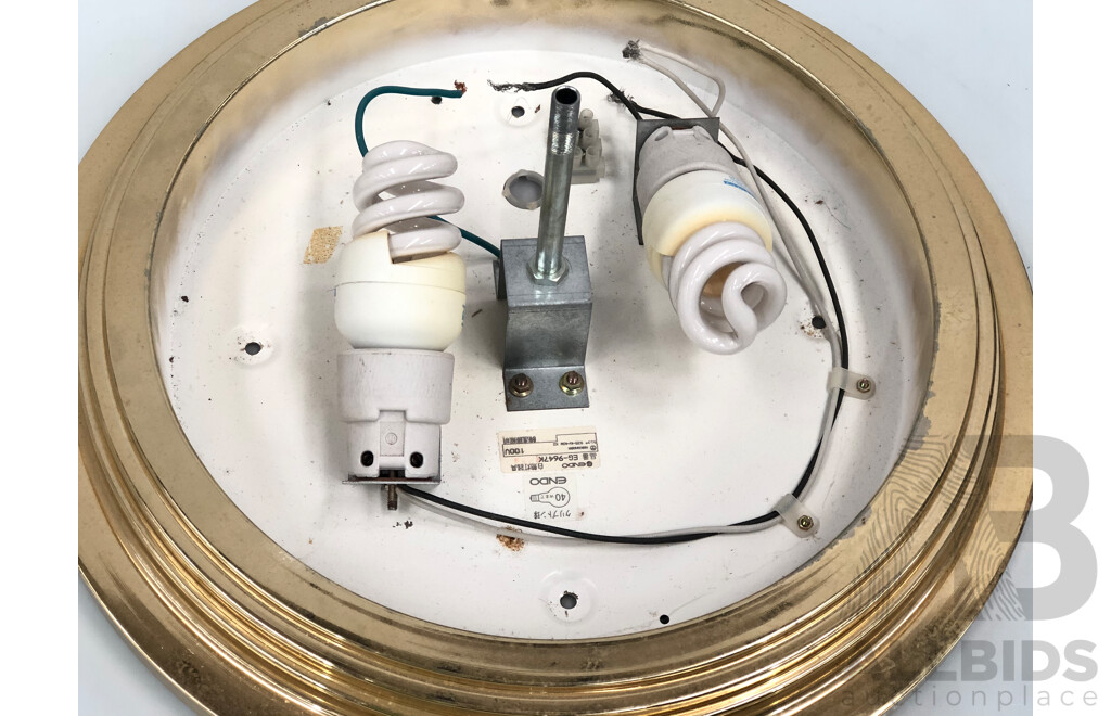 Oyster Ceiling Lights - Lot of  Three