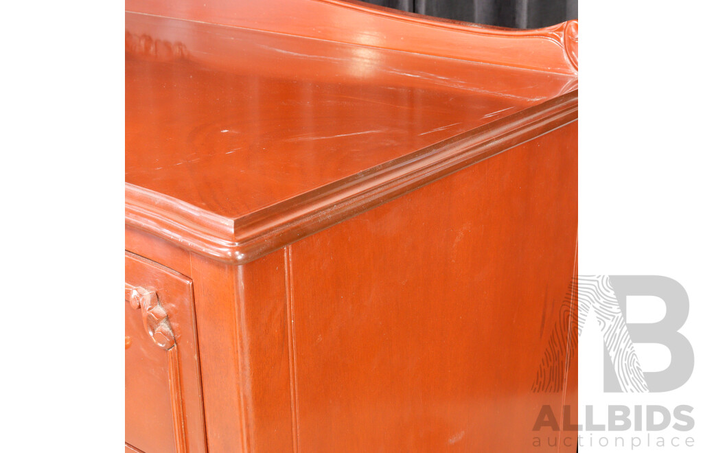 Mahogany 14 Drawer Tall Boy by Bell Bros Furniture