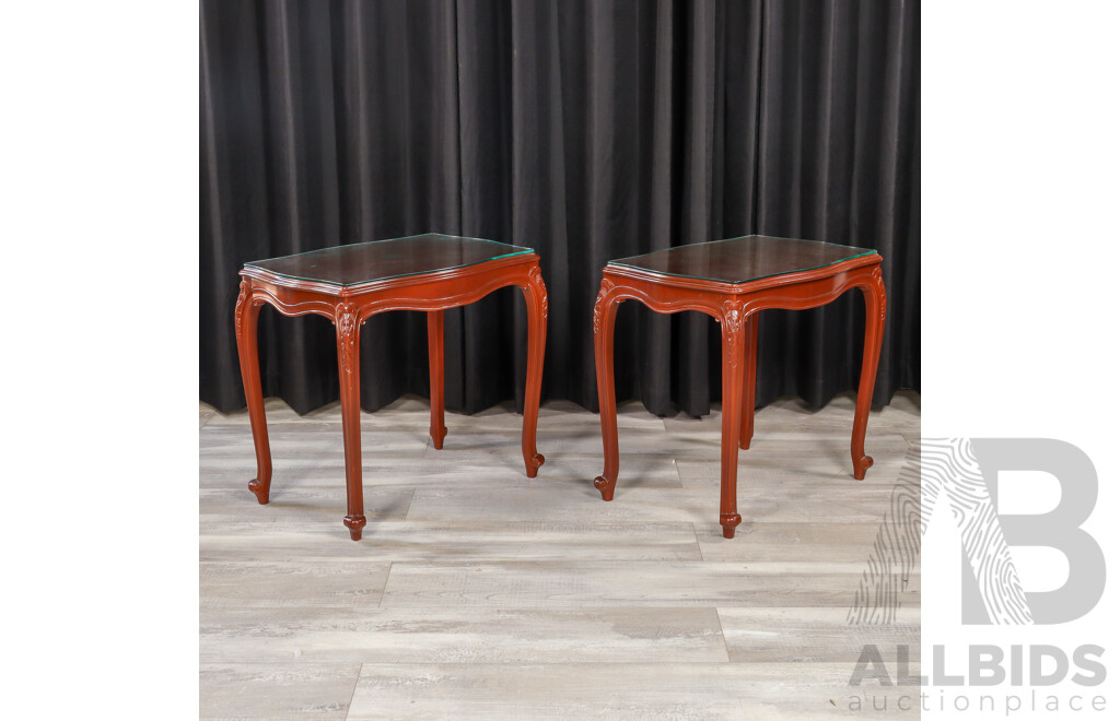 Pair of Mahogany Side Tables by Bell Bros Furniture