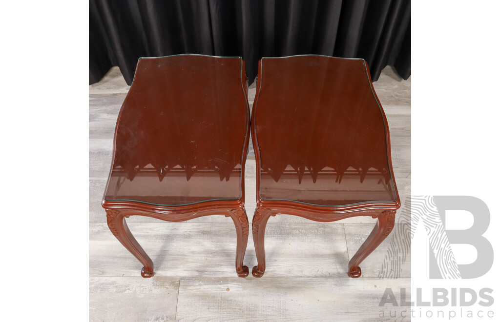 Pair of Mahogany Side Tables by Bell Bros Furniture